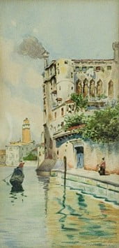 kanali-venetias-akouarela-pinakas